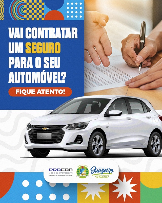 Procon de Juazeiro dá dicas para contratar seguro de automóveis