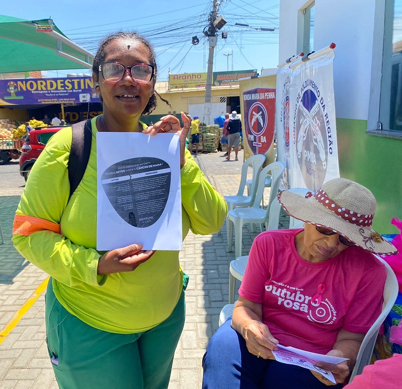 “Outubro Rosa”: Mercado do produtor de Juazeiro promove ação voltada às mulheres